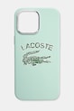 Чехол на телефон Lacoste iPhone 16 Pro Max 6.9 для телефона бирюзовый LCHMP16XUCRA