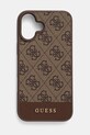 Чехол на телефон Guess iPhone 16 Plus 6.7 для телефона коричневый GUHCP16MG4GLBR