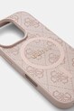 Guess husa pentru telefon iPhone 16 Pro 6.3 GUHMP16LG4GFRP roz AA00