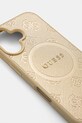 Puzdro na mobil Guess iPhone 16 6.1 GUHMP16SPSAPSMED zlatá AA00