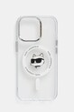 Karl Lagerfeld etui na telefon iPhone 13 Pro 6.1 na telefon transparentny KLHMP13LHLSCHH