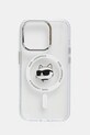 Θήκη κινητού Karl Lagerfeld iPhone 14 Pro 6.1 για τηλέφωνο διαφανή KLHMP14LHLSCHH