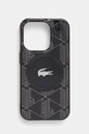 Lacoste husa pentru telefon iPhone 15 Pro 6.1 pentru telefon negru LCHMP15LUBSK