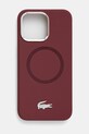 Lacoste husa pentru telefon iPhone 15 Pro Max 6.7 pentru telefon burgundia LCHMP15XSMAR