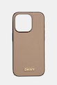 Dkny etui na telefon iPhone 15 Pro 16.1 na telefon beżowy DKHMP15LPGHLME