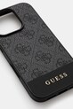 Guess Husa pentru telefon iPhone 16 Pro 6.3 GUHCP16LG4GLGR gri AA00