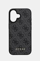 Guess telefon tok iPhone 16 6.1 telefonhoz szürke GUHCP16SG4GFGR