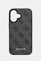 Θήκη κινητού Guess iPhone 16 6.1 για τηλέφωνο γκρί GUHCP16SG4GFGR