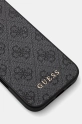 Guess etui na telefon iPhone 16 6.1 GUHCP16SG4GFGR szary AA00