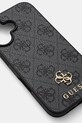 Puzdro na mobil Guess iPhone 16 6.1 GUHMP16SP4SM4MK sivá AA00