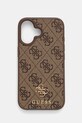 Guess Husa pentru telefon iPhone 16 6.1 pentru telefon bej GUHMP16SP4SM4MW