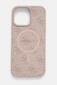 Чехол на телефон Guess iPhone 16 Pro Max 6.9 для телефона розовый GUHMP16XG4GFRP