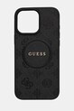 Чехол на телефон Guess iPhone 16 Pro Max 6.9 аппликация чёрный GUHMP16XPSAPSMEK