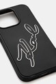 Karl Lagerfeld Husa pentru telefon iPhone 15 Pro 6.1 KLHCP15L3DRKSDLK negru AA00