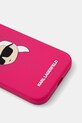 Чехол на телефон Karl Lagerfeld iPhone 15 6.1 KLHMP15SSKHPPLF розовый AA00