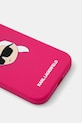 Etui za telefon Karl Lagerfeld iPhone 15 6.1 KLHMP15SSKHPPLF roza AA00