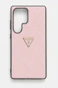 Θήκη κινητού Guess Samsung Galaxy S25 Ultra για τηλέφωνο ροζ GUHCS25LPGP4STRP