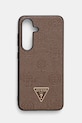 Чехол на телефон Guess Samsung Galaxy S25 для телефона коричневый GUHMS25SPGBTMW