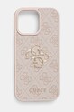 Guess Husa pentru telefon iPhone 16 Pro Max 6.9 cu modele roz GUHCP16X4GMGPI