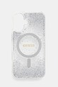 Θήκη κινητού Guess iPhone 16 για τηλέφωνο ασημί GUHMP16SRGRGES