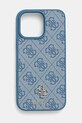 Guess etui na telefon iPhone 16 Pro Max aplikacja niebieski GUHMP16XP4SM4MB