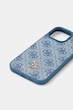 Guess etui na telefon iPhone 16 Pro Max GUHMP16XP4SM4MB niebieski AA00