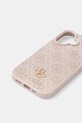 Guess etui na telefon iPhone 16 GUHMP16SP4SM4MP różowy AA00