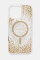 Чохол на телефон Guess iPhone 16 Pro Max візерунок золотий GUHMP16XRGRGED
