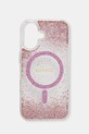 Guess Husa pentru telefon iPhone 16 cu modele roz GUHMP16SRGRGEP