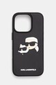Θήκη κινητού Karl Lagerfeld iPhone 16 Pro για τηλέφωνο μαύρο KLHCP16LRBCKCHLK