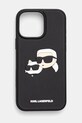 Θήκη κινητού Karl Lagerfeld iPhone 16 Pro Max για τηλέφωνο μαύρο KLHCP16XRBCKCHLK