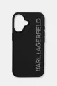 Karl Lagerfeld Husa pentru telefon iPhone 16 print negru KLHCP16SRBKGVCK