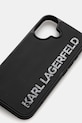 Karl Lagerfeld Husa pentru telefon iPhone 16 KLHCP16SRBKGVCK negru AA00