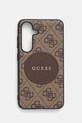 Чохол на телефон Guess Samsung Galaxy S25 для телефону коричневий GUHMS25SP4PGRSGW