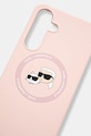Karl Lagerfeld custodia per telefono Samsung Galaxy S25+ KLHMS25MSKCHTCP rosa AA00
