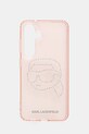 Karl Lagerfeld Husa pentru telefon Samsung Galaxy S25 pentru telefon roz KLHCS25SHKHDCELP