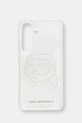 Кейс за телефон Karl Lagerfeld Samsung Galaxy S25 щампа прозрачен KLHCS25SHKHDCELT