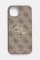 Θήκη κινητού Guess iPhone 15 Plus / 14 Plus 6.7 απλικέ καφέ GUHCP15M4GMGBR