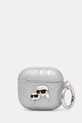 Θήκη για airpod Karl Lagerfeld AirPods 4 ασημί KLA4PGKCPS