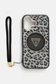 Guess telefon tok iPhone 16 nyomtatásos fekete GUHMP16SHLORSSK