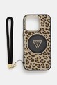 Guess telefon tok iPhone 16 Pro telefonhoz barna GUHMP16LHLORSSW
