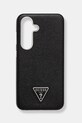 Guess telefon tok Samsung Galaxy S25 telefonhoz fekete GUHMS25SPGTSPSK