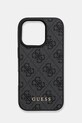 Guess telefon tok iPhone 16 Pro telefonhoz fekete GUHCP16LG4GFGR