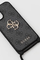 Guess telefon tok iPhone 16 Plus GUHCP16MP4GMGCRK fekete AA00