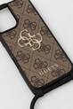 Чохол на телефон Guess iPhone 16 GUHCP16SP4GMGCRW коричневий AA00