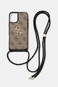 Θήκη κινητού Guess iPhone 16 Plus για τηλέφωνο καφέ GUHCP16MP4GMGCRW