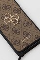Guess carcasă de telefon iPhone 16 Plus GUHCP16MP4GMGCRW maro AA00