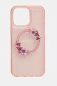Puzdro na mobil Guess iPhone 16 Pro Max jemný vzor ružová GUHMP16XHFWFCP
