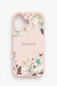 Obal na telefon Guess iPhone 16 na mobil růžová GUHMP16SPGNMPLMP