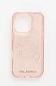 Etui za telefon Karl Lagerfeld iPhone 16 Za telefon roza KLHCP16LHKHDCELP